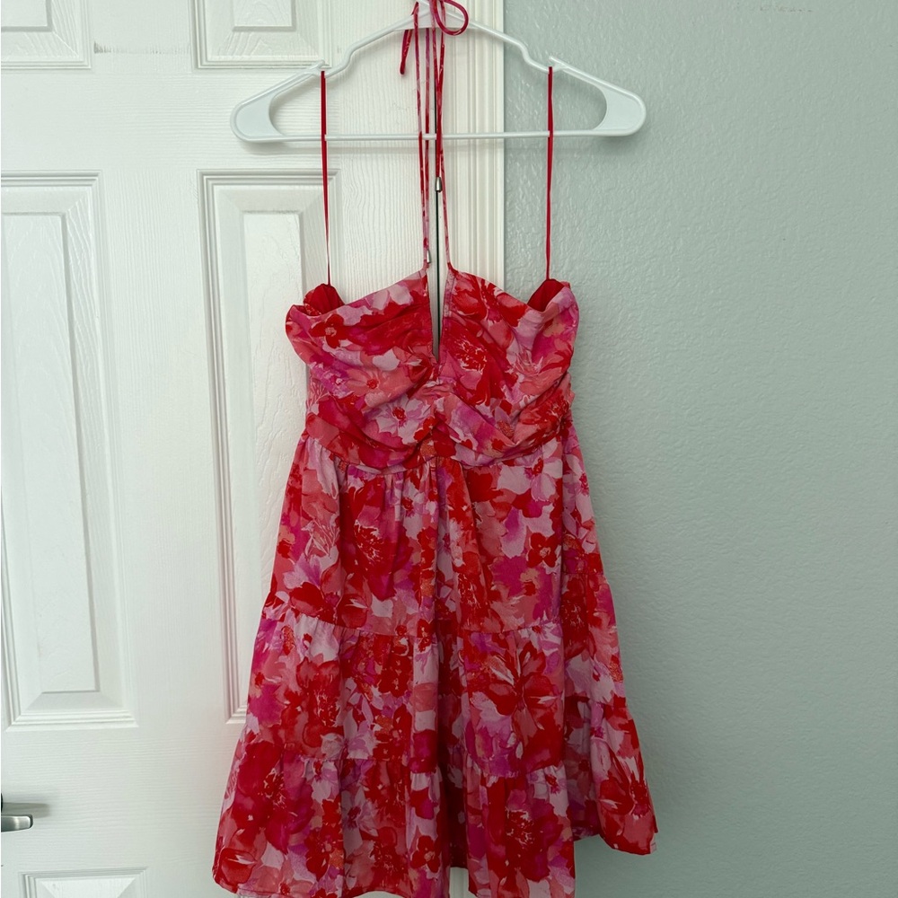 Floral Pink Kids Dress